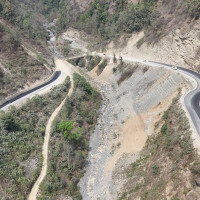Historic 'Khyali Dyao' of Kirtipur being reconstructed