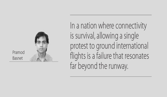 Protests Choke Nepal’s Skies