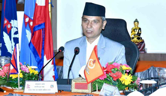 Home Minister Aryal inspects APF headquarters