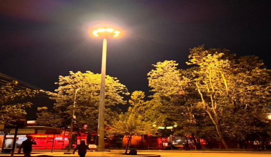 12 high mast lights fitted in Kathmandu