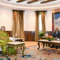 Newly appointed minister Pariyar takes oath of office