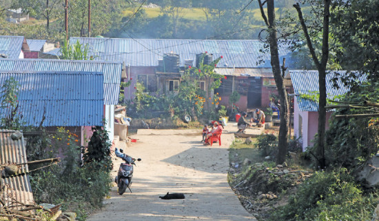 Where a community celebrating Dashain avoid Ghatasthapana to ward off  'misfortune'