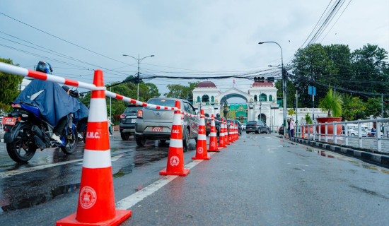 2,500 traffic cones installed in Kathmandu