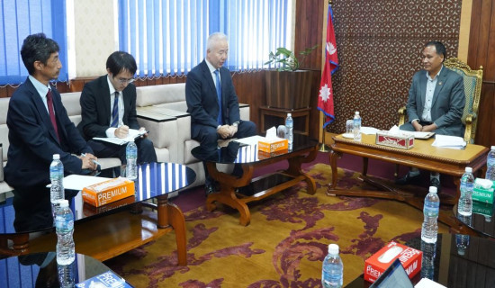 Japanese envoy Toru calls on Minister Ghising
