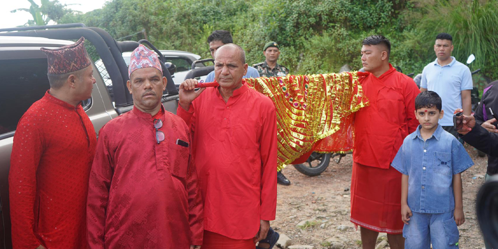 Fulpati sent to Kathmandu from Gorkha