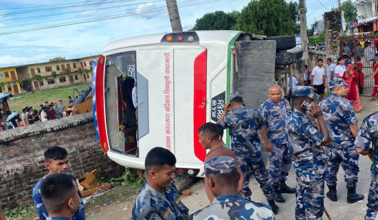 Two killed, over 40 passengers injured in bus accident