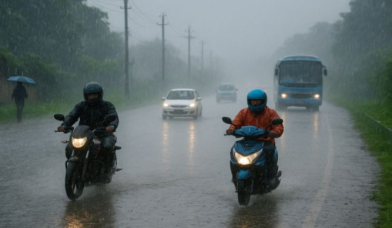 Rainfall continues across country, heavier rainfall in Kailali