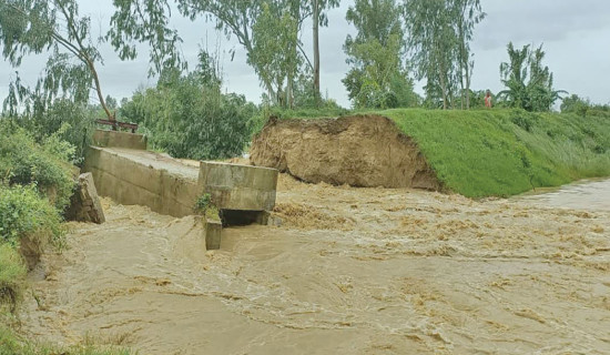 Rains damage embankments, irrigation canals