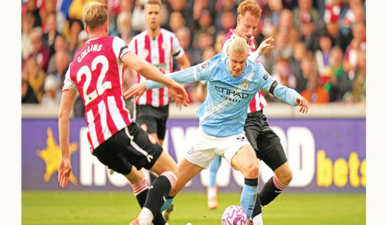 Haaland fires Man City to win at Brentford