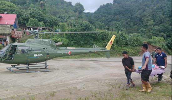 Army helicopter rescues stranded people, pregnant women