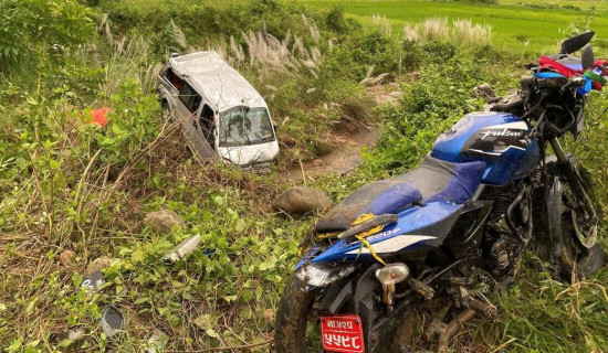 Micro bus accident injures 16 in Makwanpur