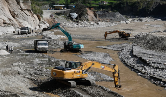 Construction of diversions intensified to resume BP Highway by Friday (photo feature)