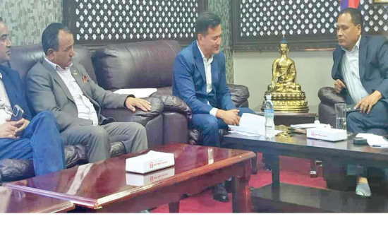 Disabled-friendly overhead bridge construction begins in Lalitpur