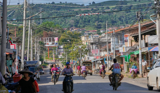 Myanmar town in ruins amid battle for control