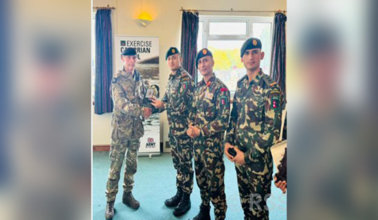 Nepali Army wins gold medal in UK's ‘Exercise Cambrian Patrol’