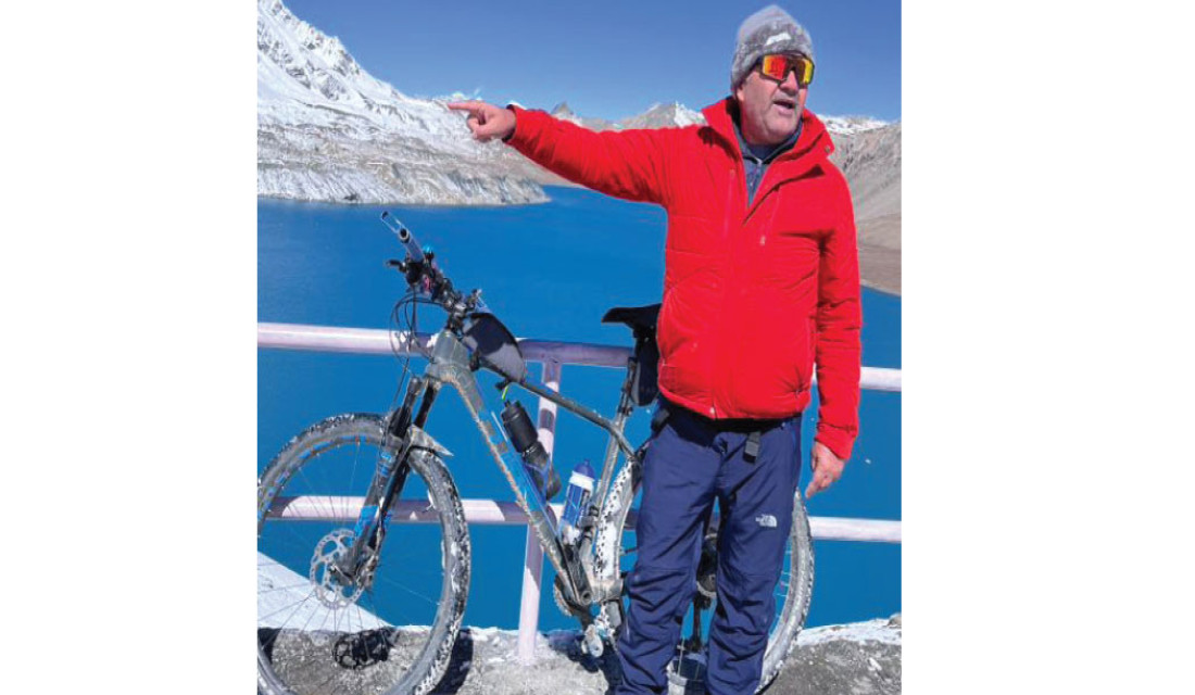 Comedian Gajurel treks to Tilicho Lake, promotes internal tourism