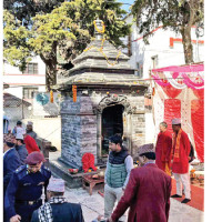 CoAS Sharma builds three Rudrayani entrances in Jhamsikhel