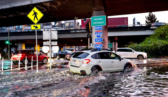 Rare October storm brings heavy rain in LA