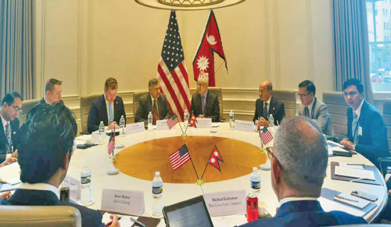 Minister Khanal holds meetings  with World Bank, IMF officials