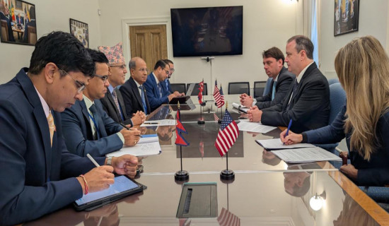 Finance Minister Khanal busy holding meetings