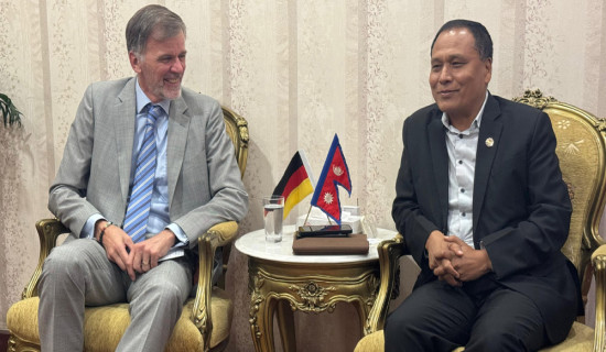 German Ambassador pays courtesy call on Minister Ghising