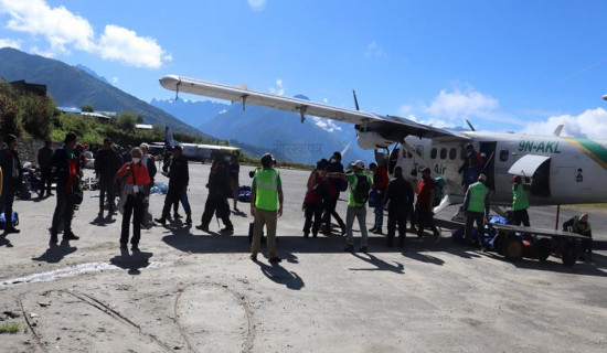 First team of foreign tourists to visit Mansarovar via Humla this year arrives in Simkot