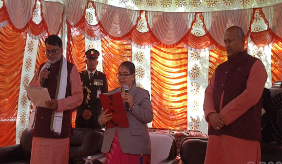 Newly-appointed Chief Minister Sonal takes oath of office