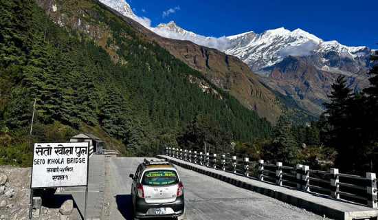Kaligandaki Corridor: Motorable bridge constructed over Setokhola stream