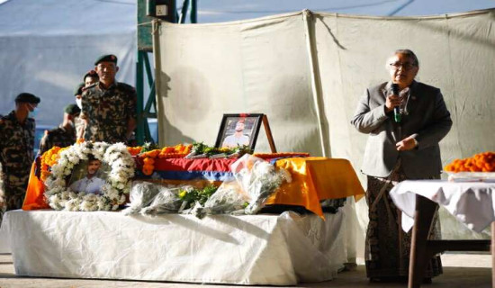 PM Karki pays tribute to Bipin Joshi