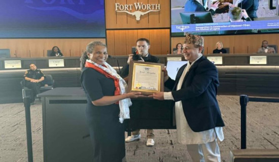 Fort Worth City, Texas recognizes celebration of Dipawali-Tihar as a festival of light
