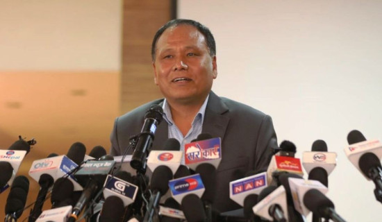Minister Ghising denies reports of joining political party