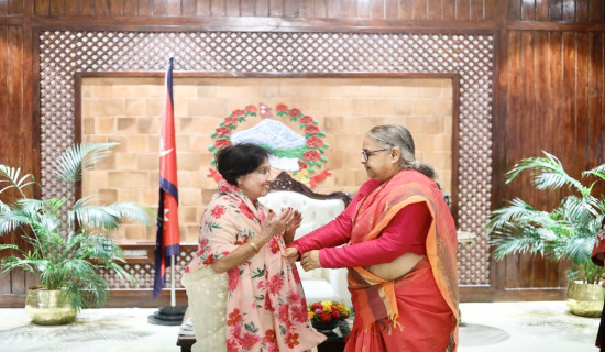Social activist Anjali Maskey honoured by PM Karki