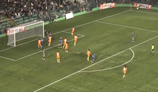 Women's Football: Nepal thrashes India in tie-breaker