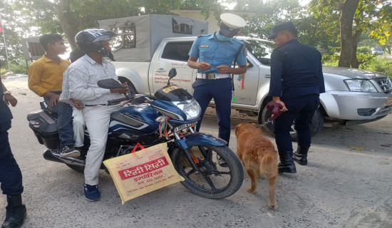 'Detection dogs’ mobilised on Nepal-India border to control drug trafficking