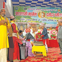 Rehearsal of Mahakali dance for Indra Jatra begins