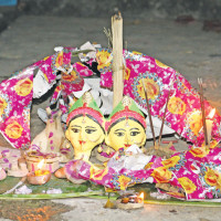 Rehearsal of Mahakali dance for Indra Jatra begins