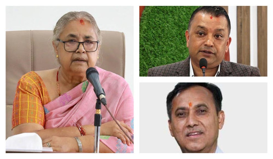 PM Karki holds consultations with NC general secretary duo on election