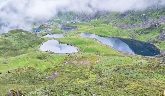 Tourists flock to Panchpokhari Kunda