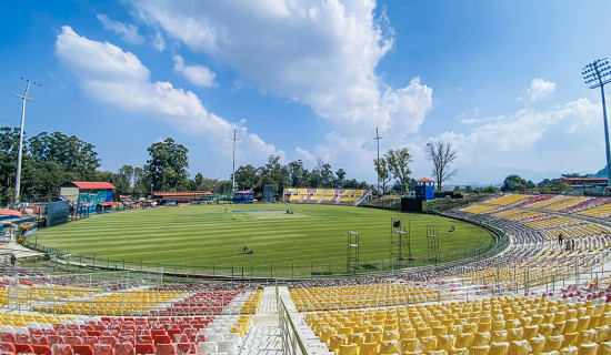 TU cricket ground  in Kirtipur being upgraded in full swing (Photo Feature)