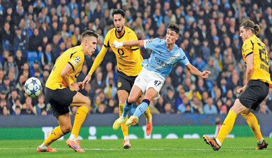 Man City win as Inter stay perfect, Barca held  in Champions League