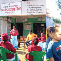 Ward chair who rides his horse to commute for official work