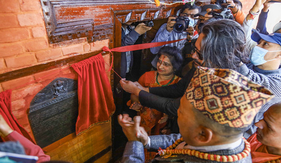 Century-old Brahma temple restored on its ruins