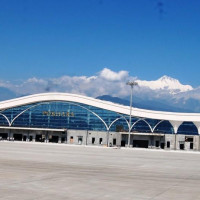 Stunning view of Upper Mustang gateway Kagbeni