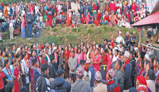 Sagarmatha Group wins  Teej dance competition