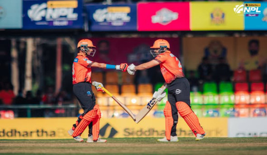 2nd NPL: Chitwan Rhinos beats Karnali Yaks by four wickets, Bopara hits half-century