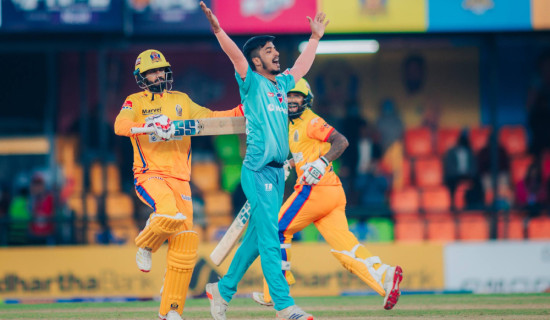 Kathmandu Gorkhas set 148 runs target to Sudurpaschim Royals