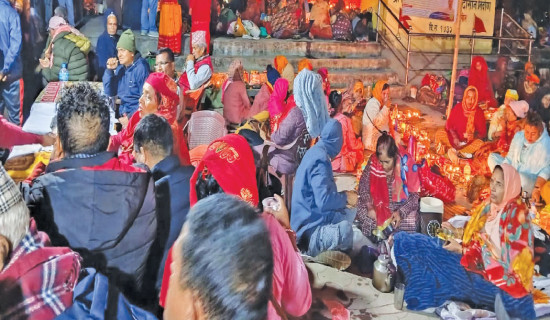 Satbij scattered in memory of departed souls