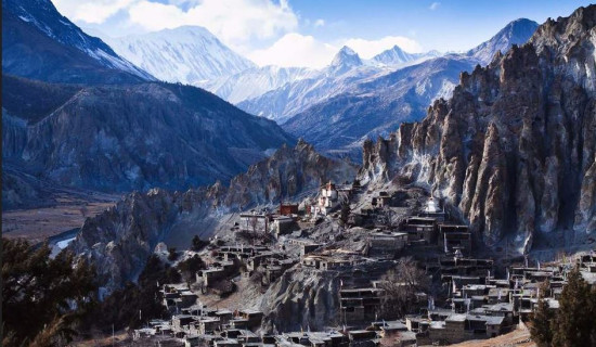 Bhraka monastery restoration gains momentum in Manang