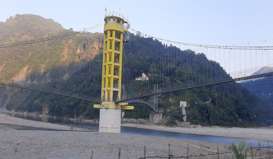 Gulmi's model bridge awaits handover