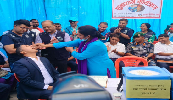 Around 90 per cent population vaccinated against cholera in Bara and Parsa